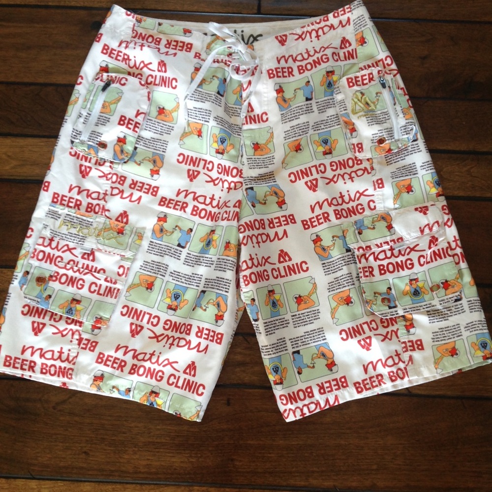 Matix beer bong board shorts size 32